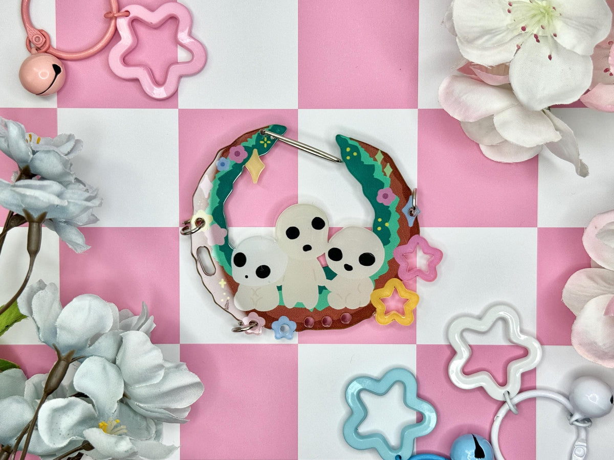 C.2 Acrylic Carabiner | Kawaii Carabiner| Ribbon Cute | Keychain Collectors | Keychain Holder | Gib Carabiner