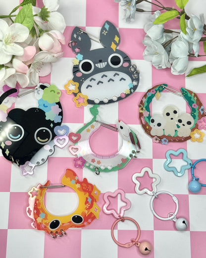 C.2 Acrylic Carabiner | Kawaii Carabiner| Ribbon Cute | Keychain Collectors | Keychain Holder | Gib Carabiner