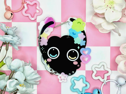 C.2 Acrylic Carabiner | Kawaii Carabiner| Ribbon Cute | Keychain Collectors | Keychain Holder | Gib Carabiner